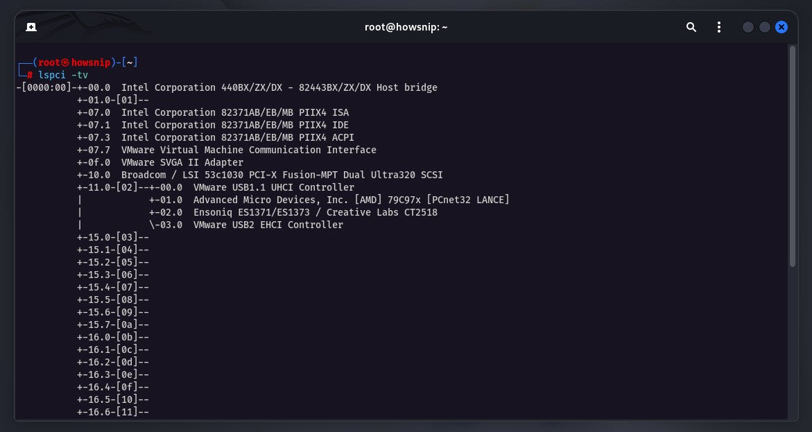 lspci command - howsnip