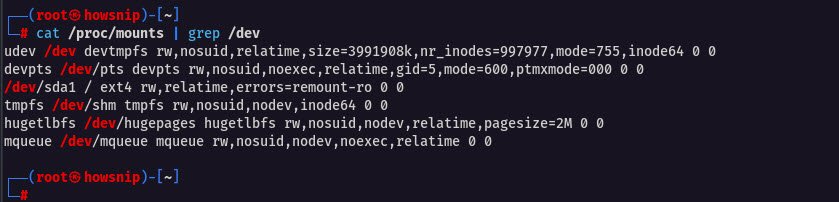 mounts with grep command - howsnip
