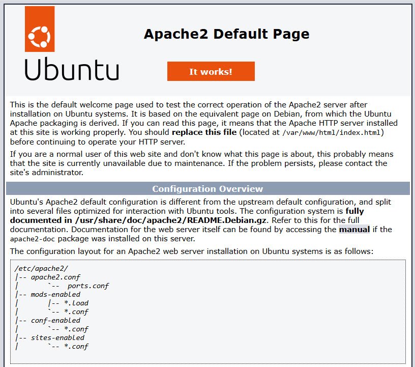 Apache http page - howsnip