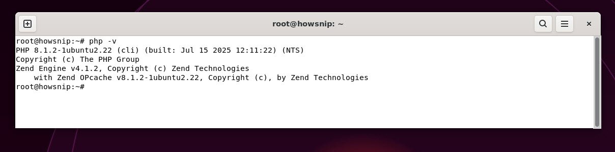 PHP Version - howsnip
