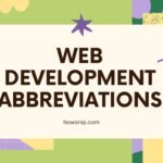 Web Development Abbreviations - howsnip