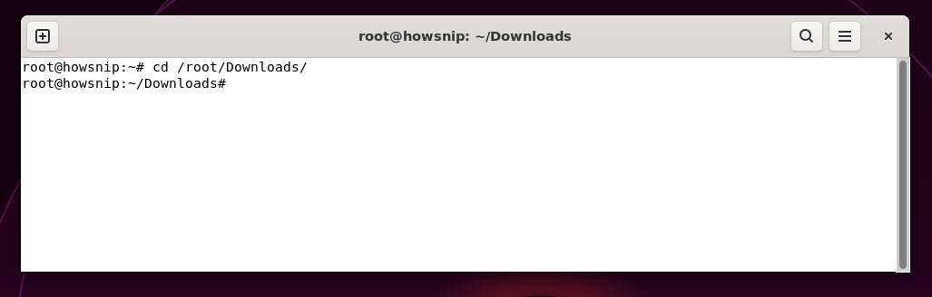 cd command - howsnip