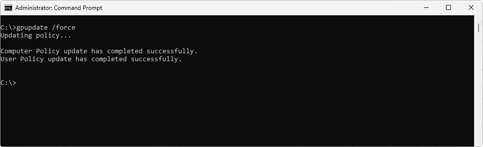 gpupdate command - howsnip