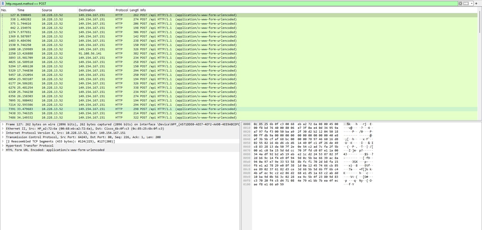http post wireshark command howsnip