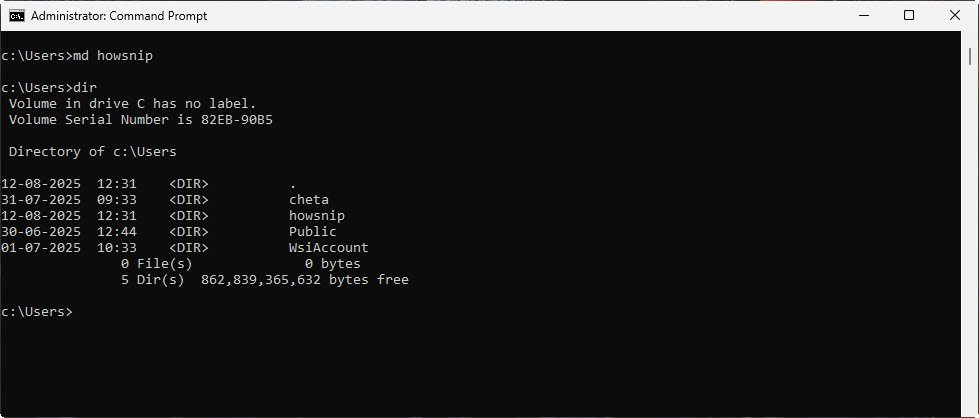 md command - howsnip