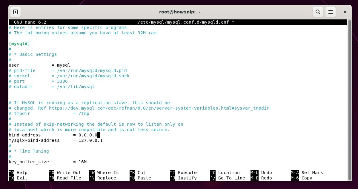 mysql bind address - howsnip