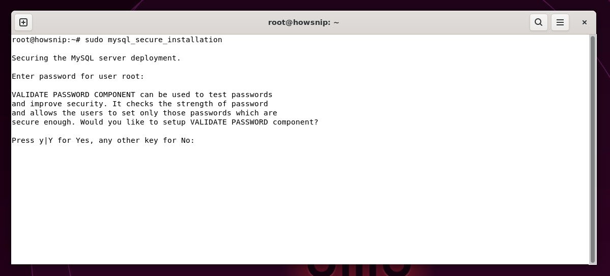 mysql validate password component - howsnip