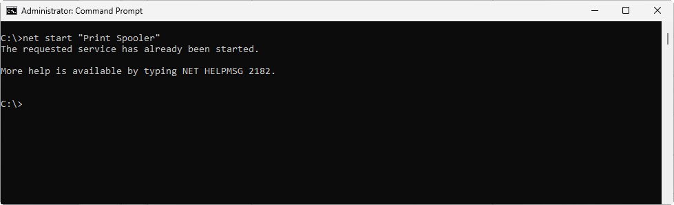 net start command - howsnip