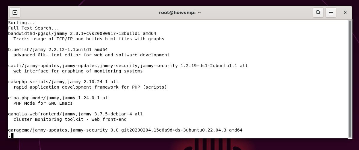php search - howsnip