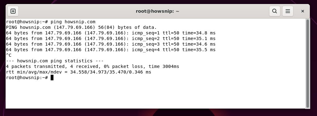 ping command - howsnip