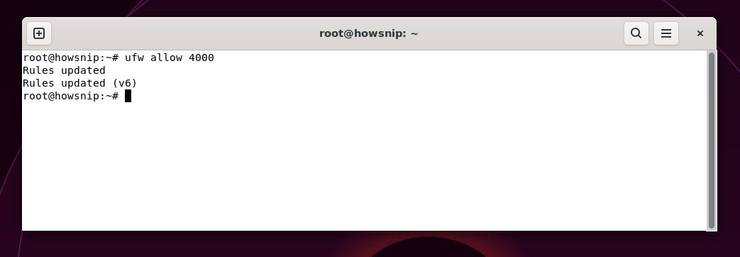 ufw command allow - howsnip