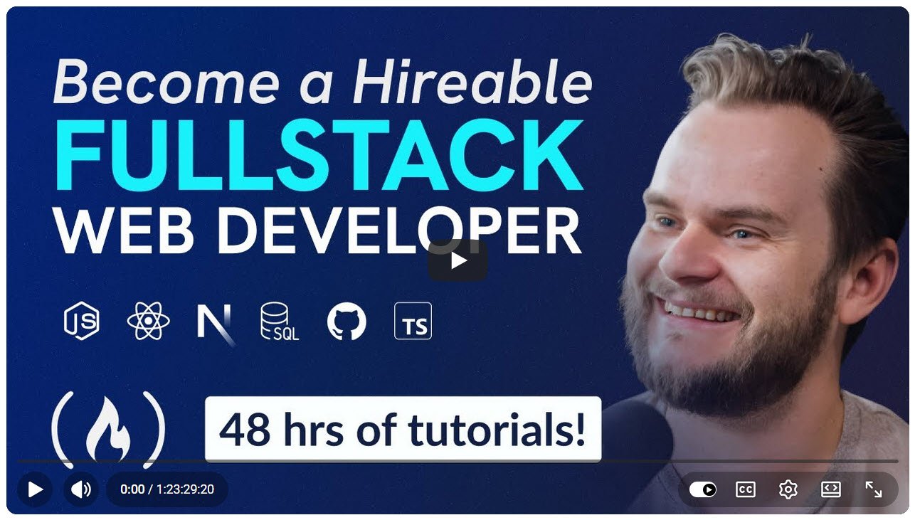 Become a Full Stack Developer from Scratch