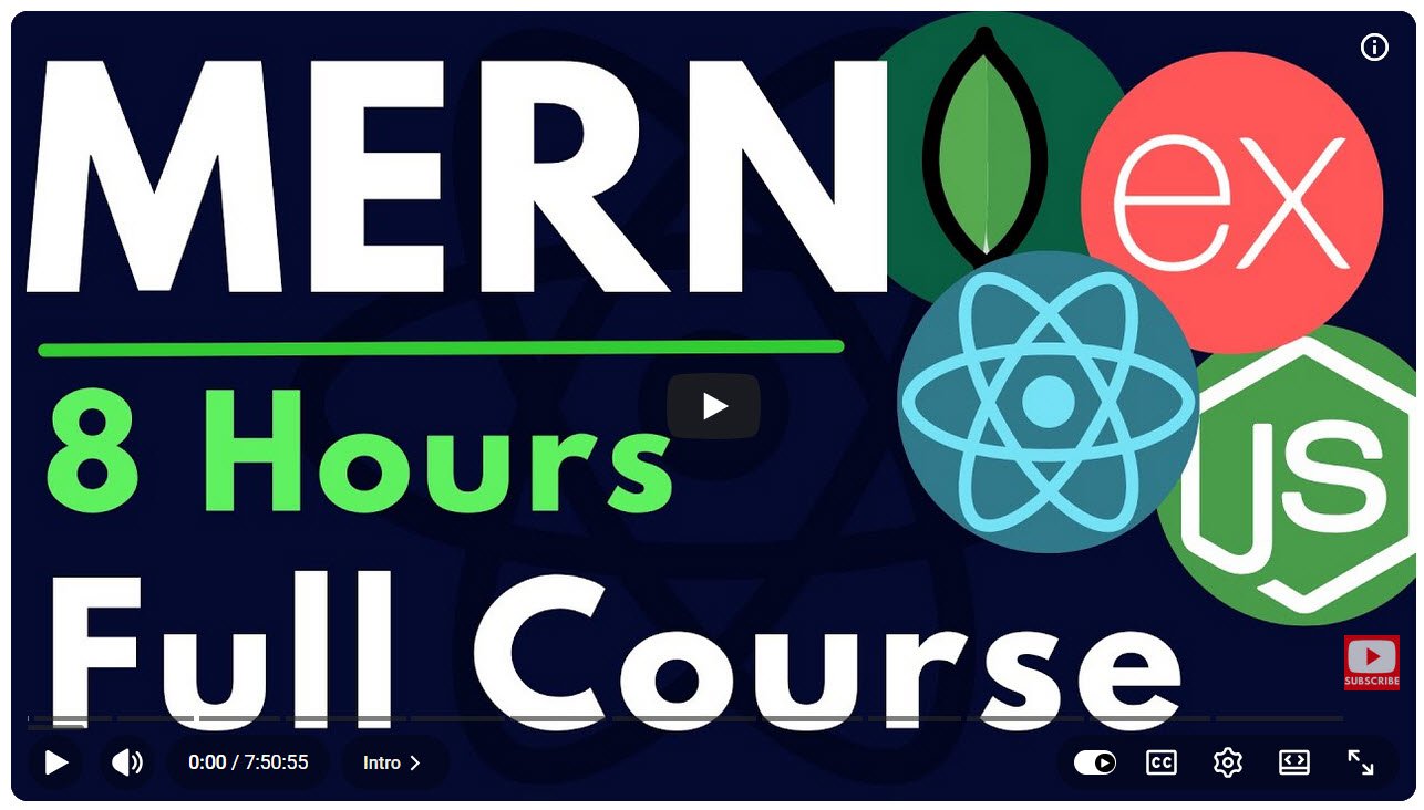 MERN Stack Full Tutorial and Project