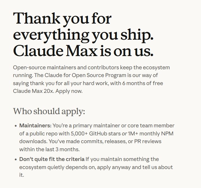 claude for oss