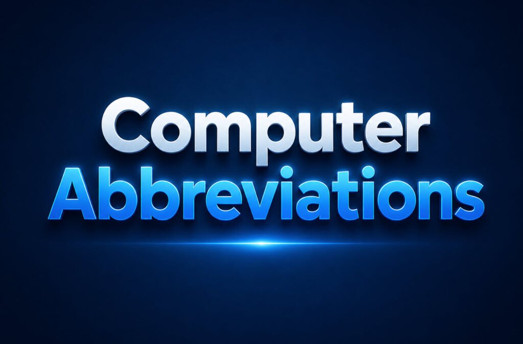 Computer abbreviations