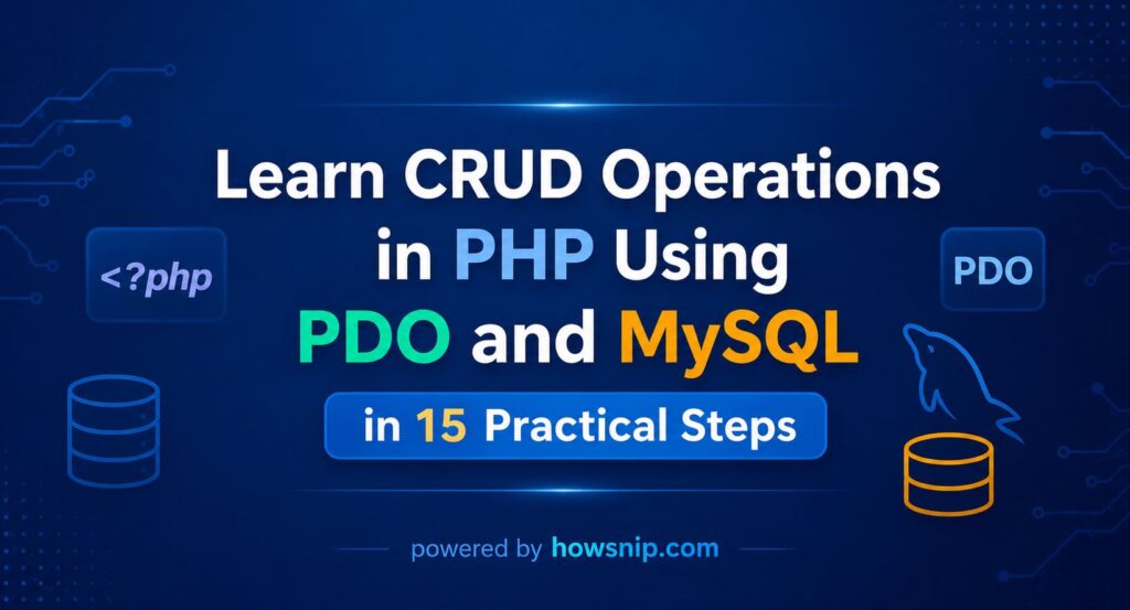 Learn CRUD Operations in PHP