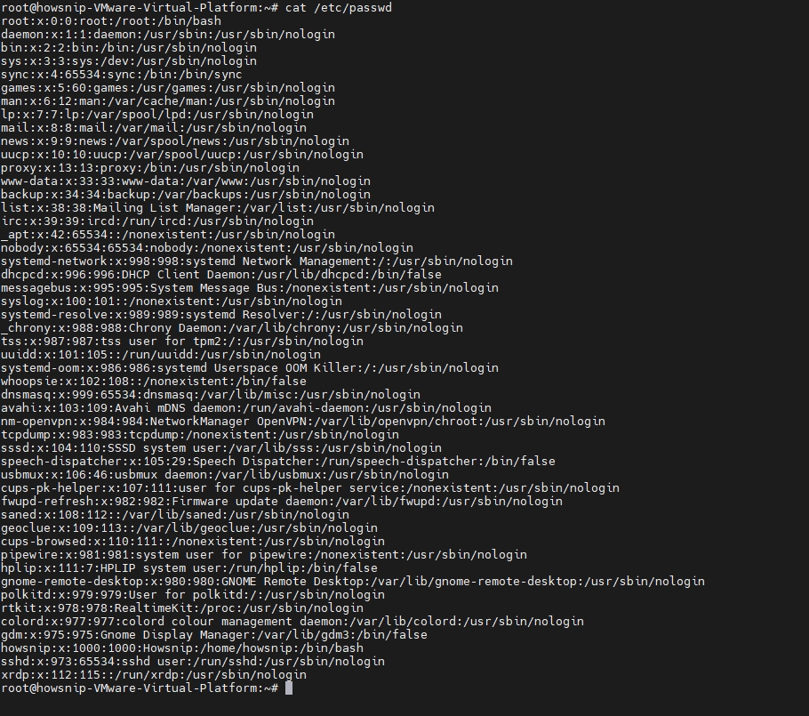 etc passwd file