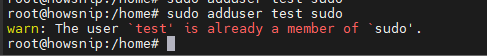 Add User to sudoers