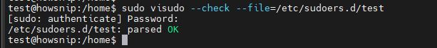 Add User to sudoers