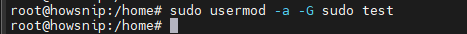 Add User to sudoers