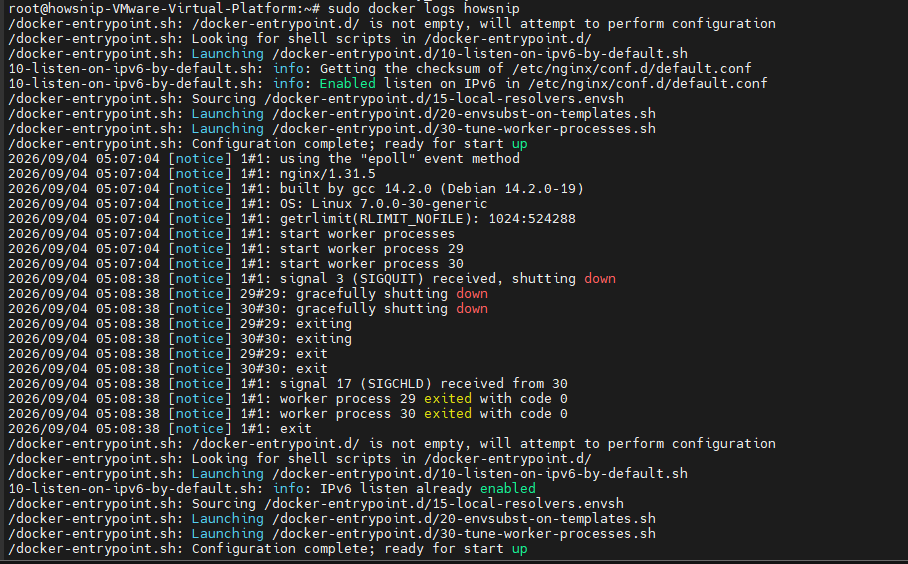 Docker Commands Howsnip