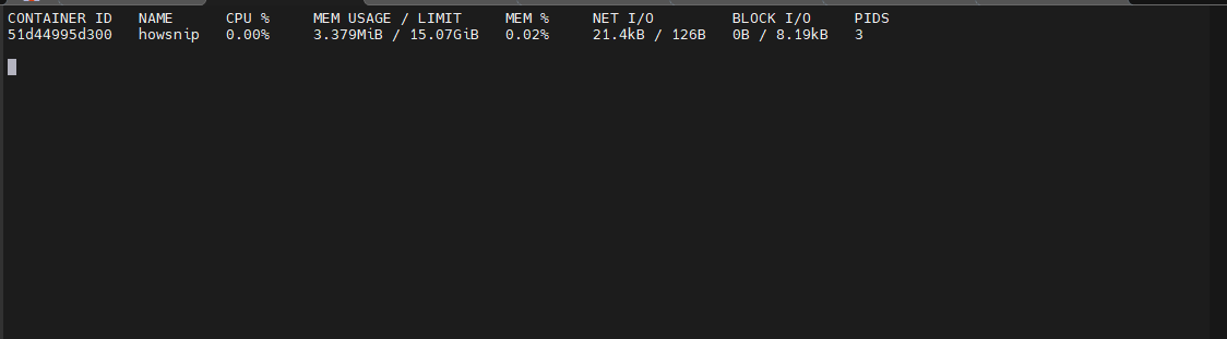 Docker Commands Howsnip