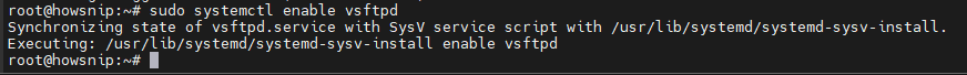 FTP Ubuntu Howsnip