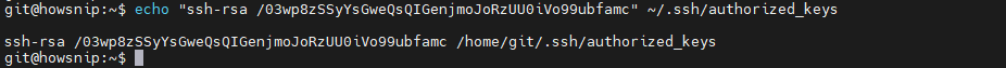 Git Server Setup Howsnip