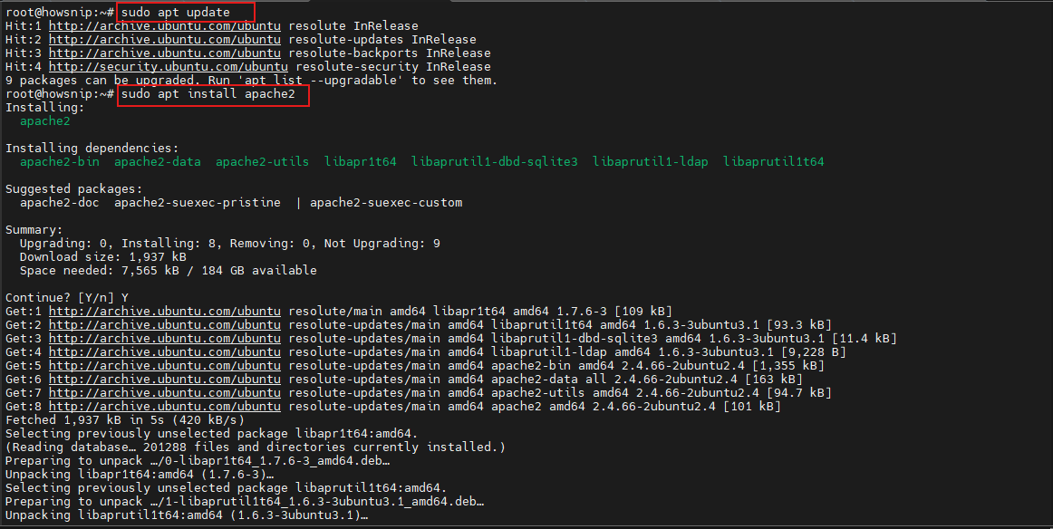 Install WordPress Linux Howsnip