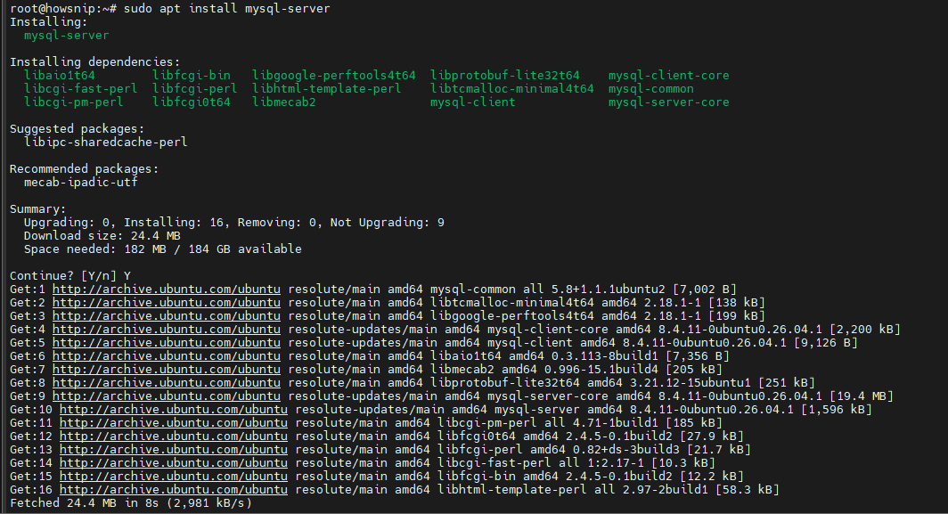 Install WordPress Linux Howsnip