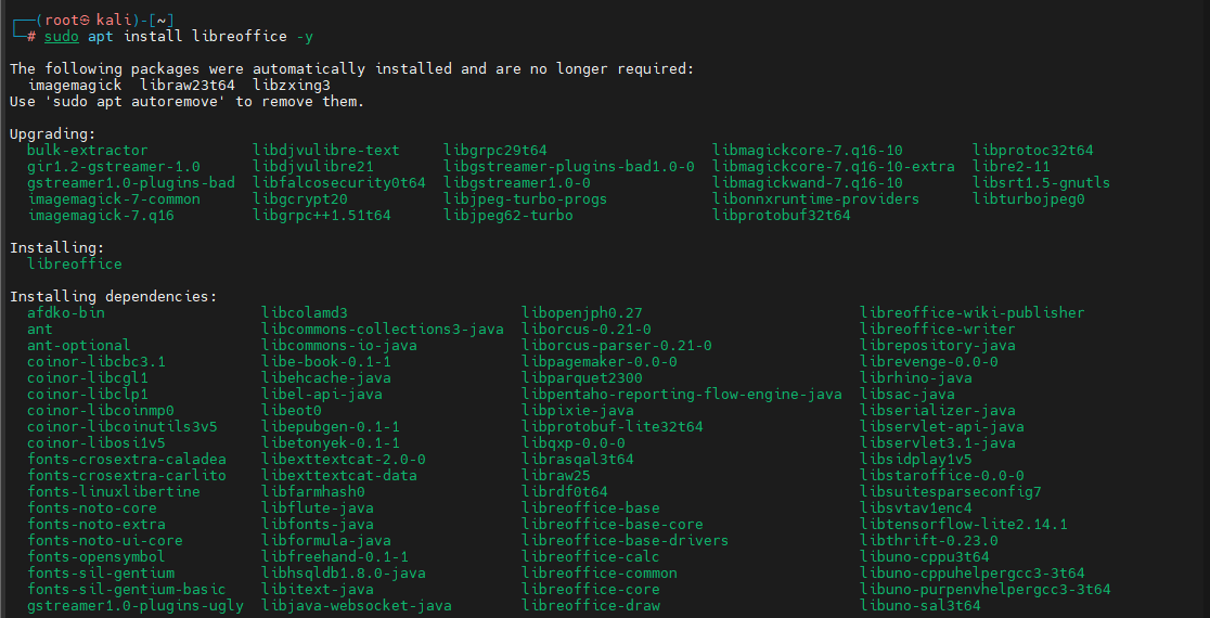 Kali Linux Softwares Howsnip