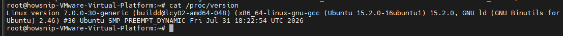 Linux Version Howsnip