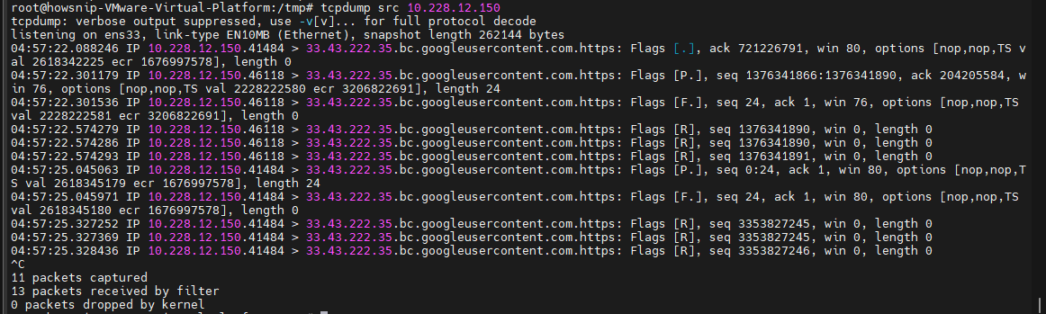 TCPDump Commands Howsnip