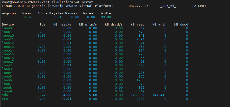 Ubuntu Server Resource Monitoring