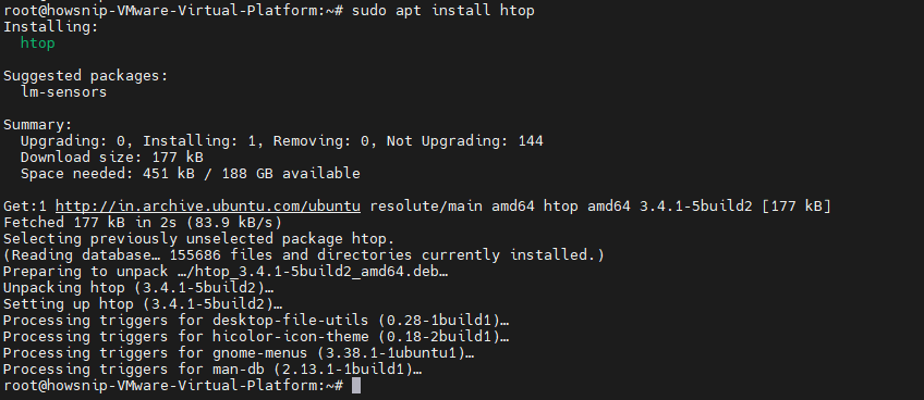 Ubuntu Server Resource Monitoring