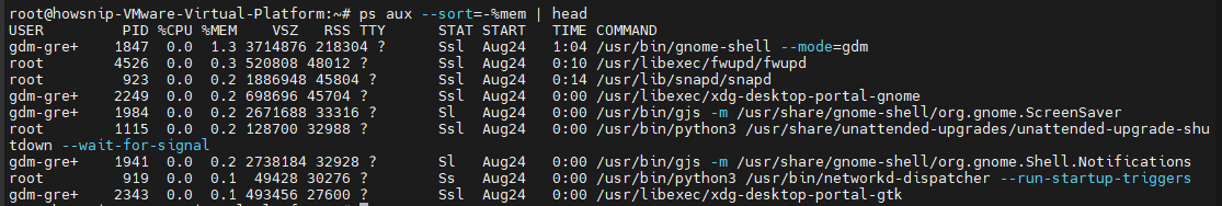 Ubuntu Server Resource Monitoring