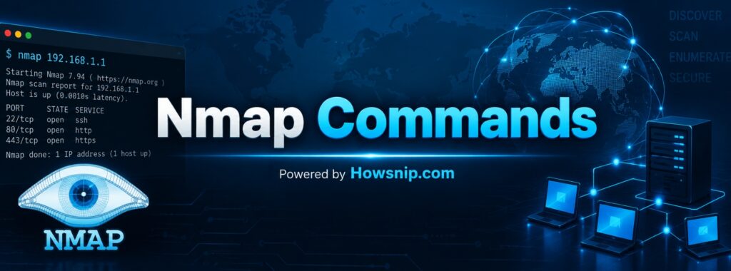 nmap commands Howsnip