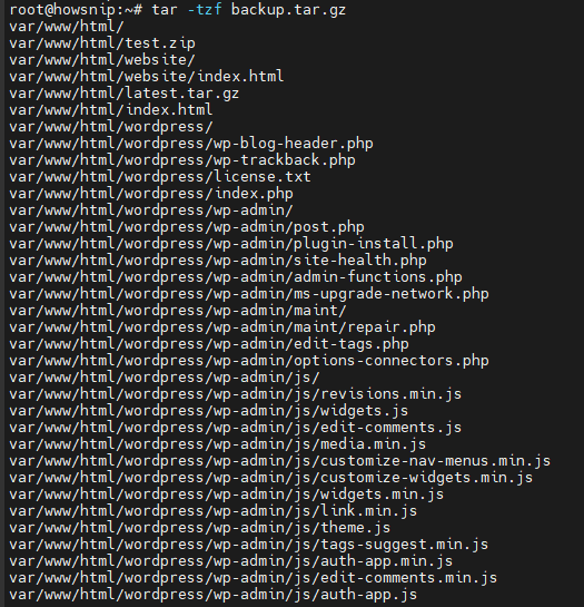 Linux Commands Howsnip