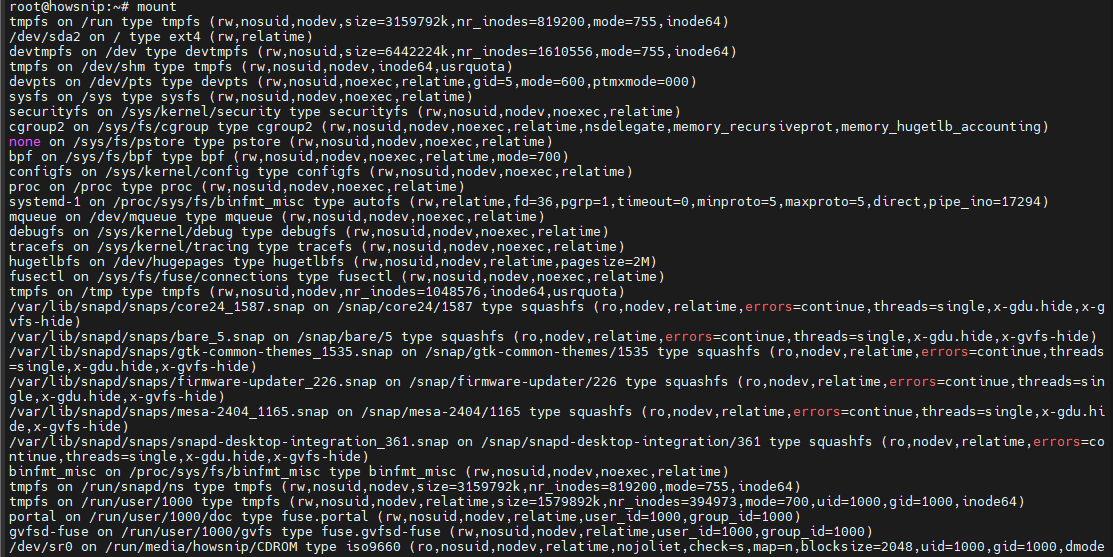 Linux Commands Howsnip