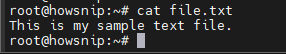 Linux Commands Howsnip