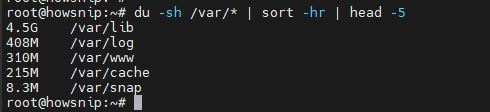 Linux Commands Howsnip
