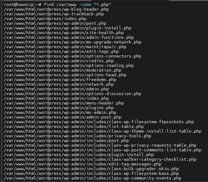 Linux Commands Howsnip