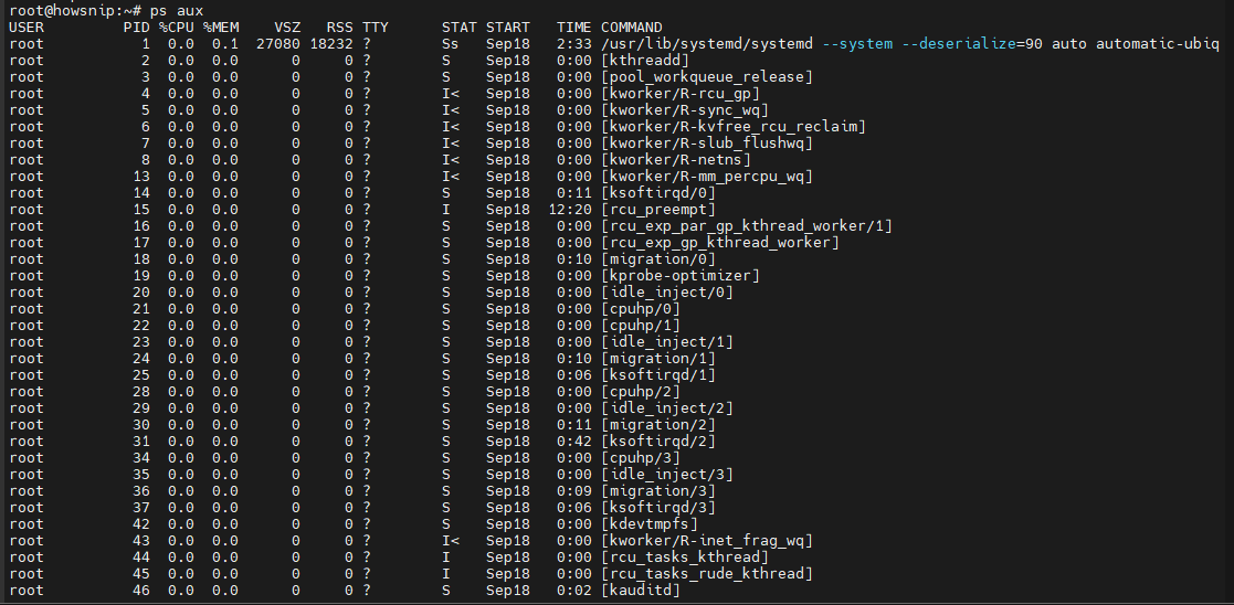 Linux Commands Howsnip