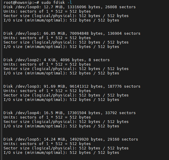 Linux Commands Howsnip