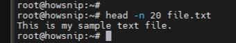 Linux Commands Howsnip