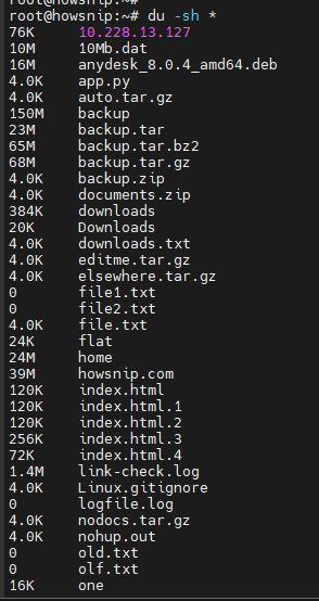 Linux Commands Howsnip
