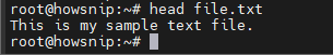 Linux Commands Howsnip