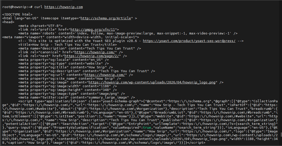 Linux Commands Howsnip