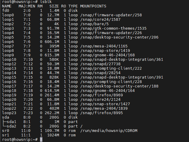 Linux Commands Howsnip